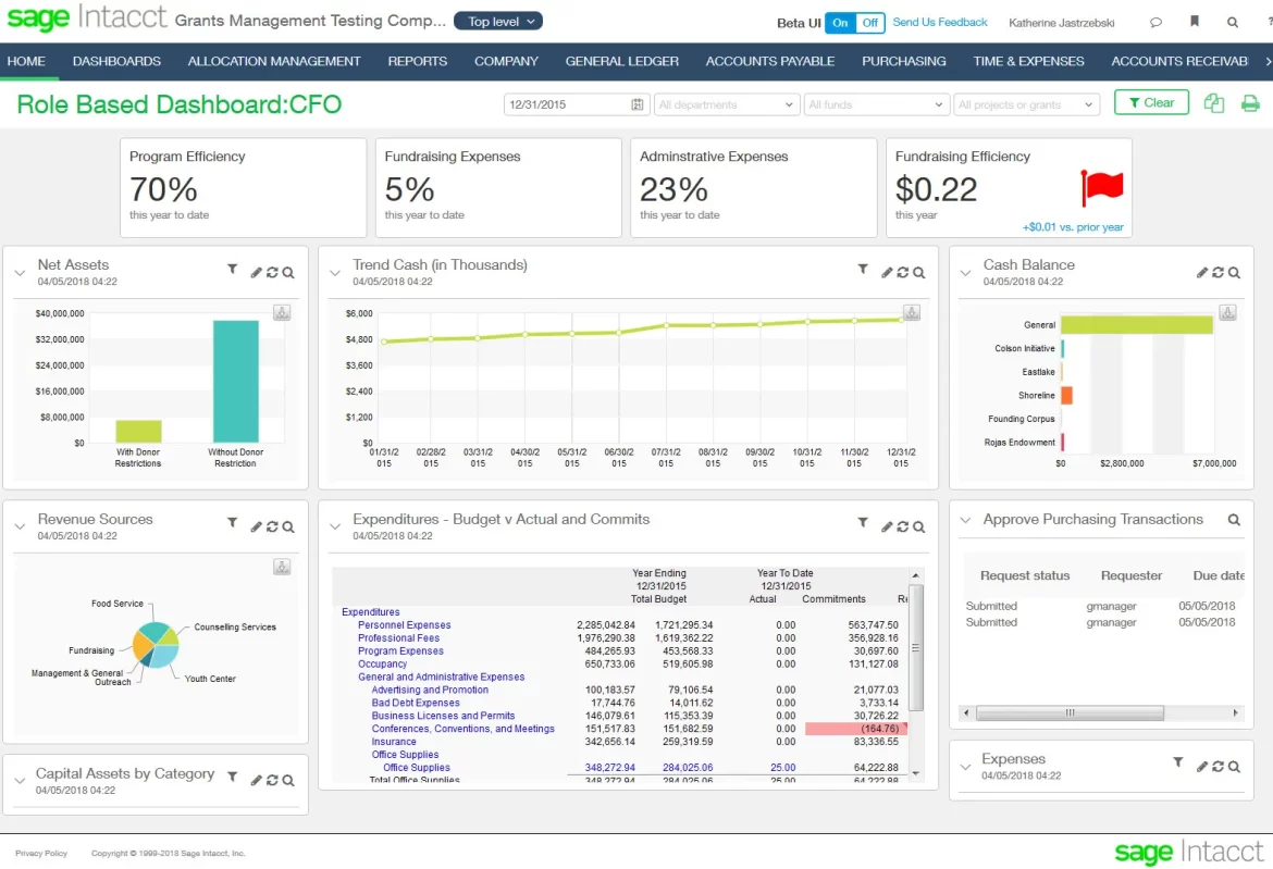 Financial Dashboards